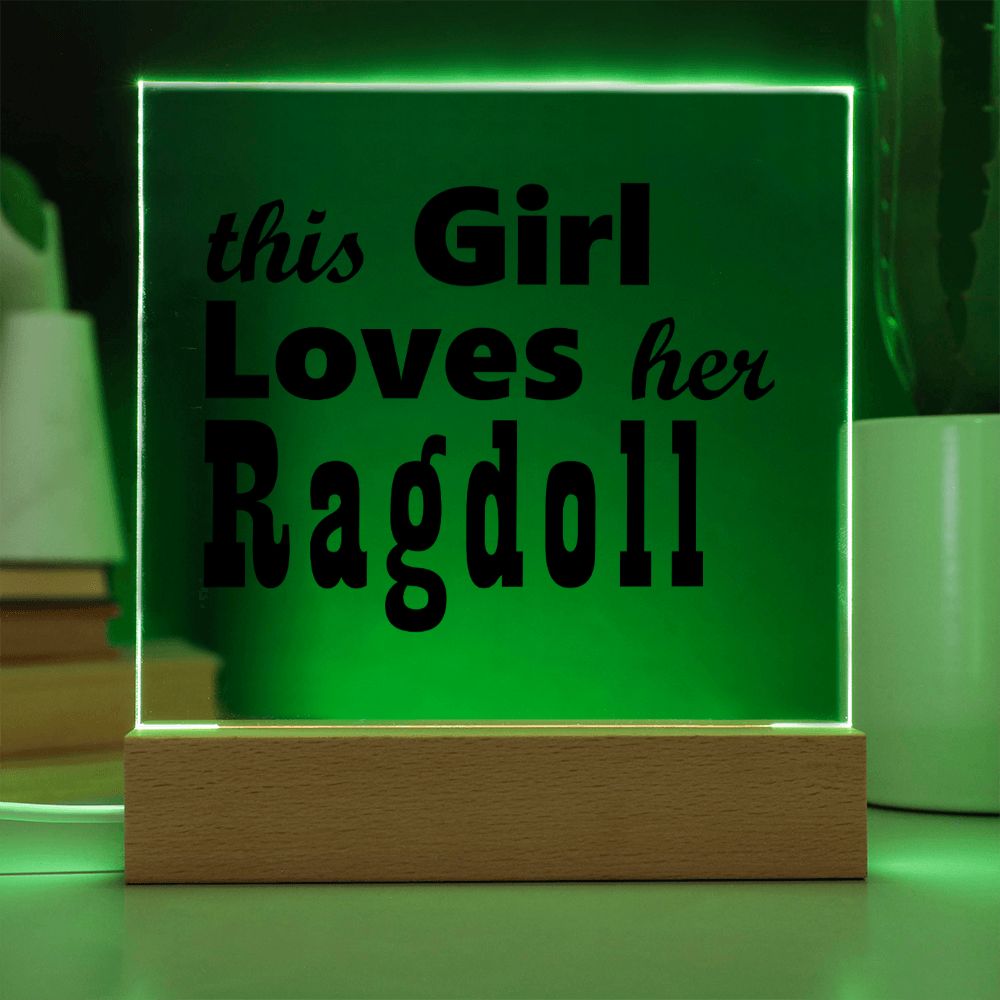 Ragdoll - Square Acrylic Plaque