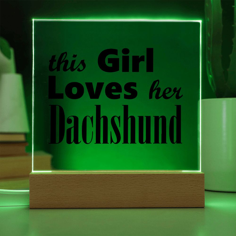 Dachshund - Square Acrylic Plaque