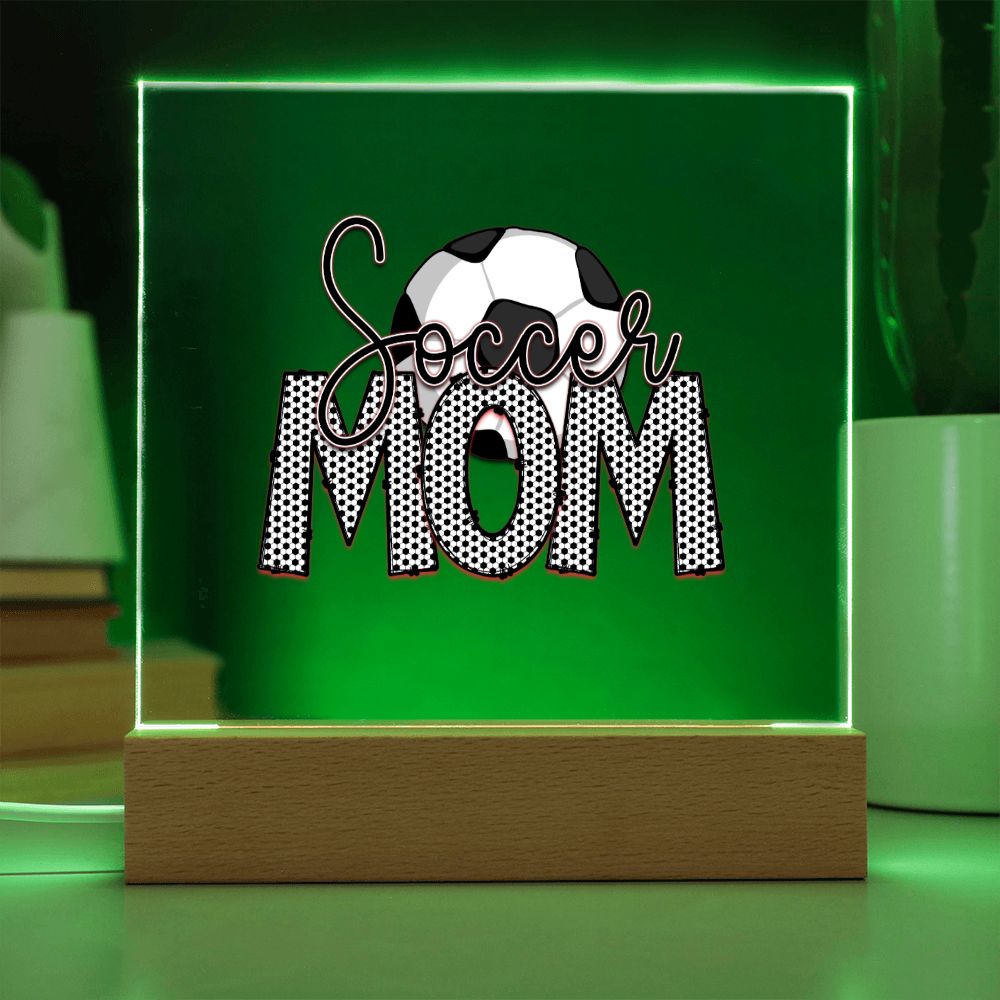 Soccer Mom v2 - Square Acrylic Plaque