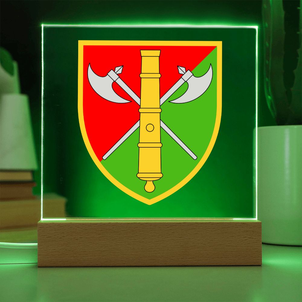 26th Artillery Brigade (Ukraine) - Square Acrylic Plaque
