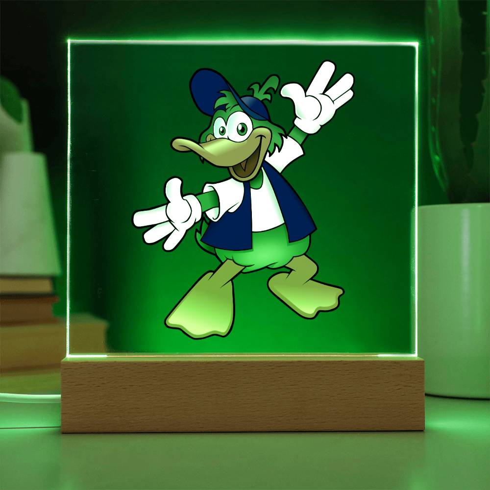 Duck - LED Night Light Square Acrylic Plaque