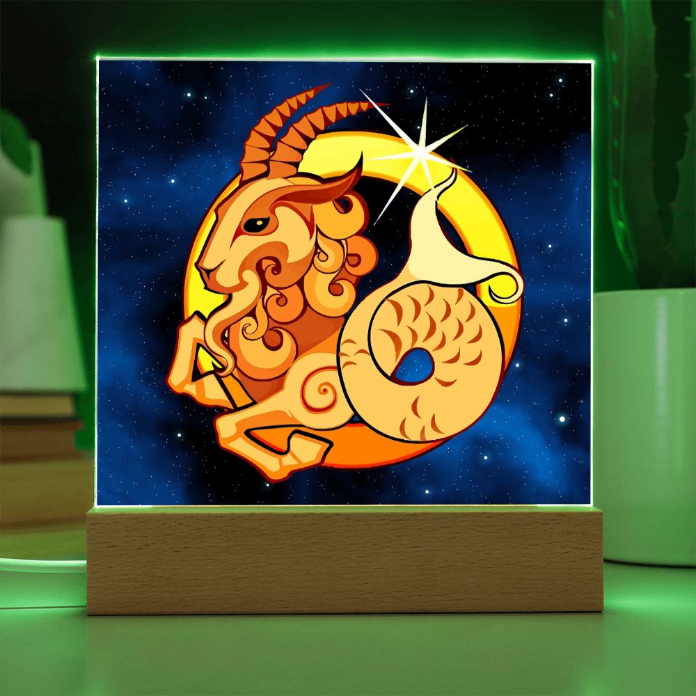 Zodiac Sign Capricorn - Square Acrylic Plaque