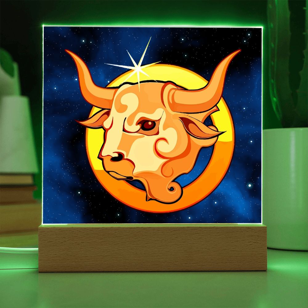 Zodiac Sign Taurus - Square Acrylic Plaque