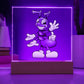 Purple Ant - LED Night Light Square Acrylic Plaque