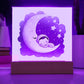Sweet Dreams Baby Boy (Watercolor) 10 - LED Night Light Square Acrylic Plaque