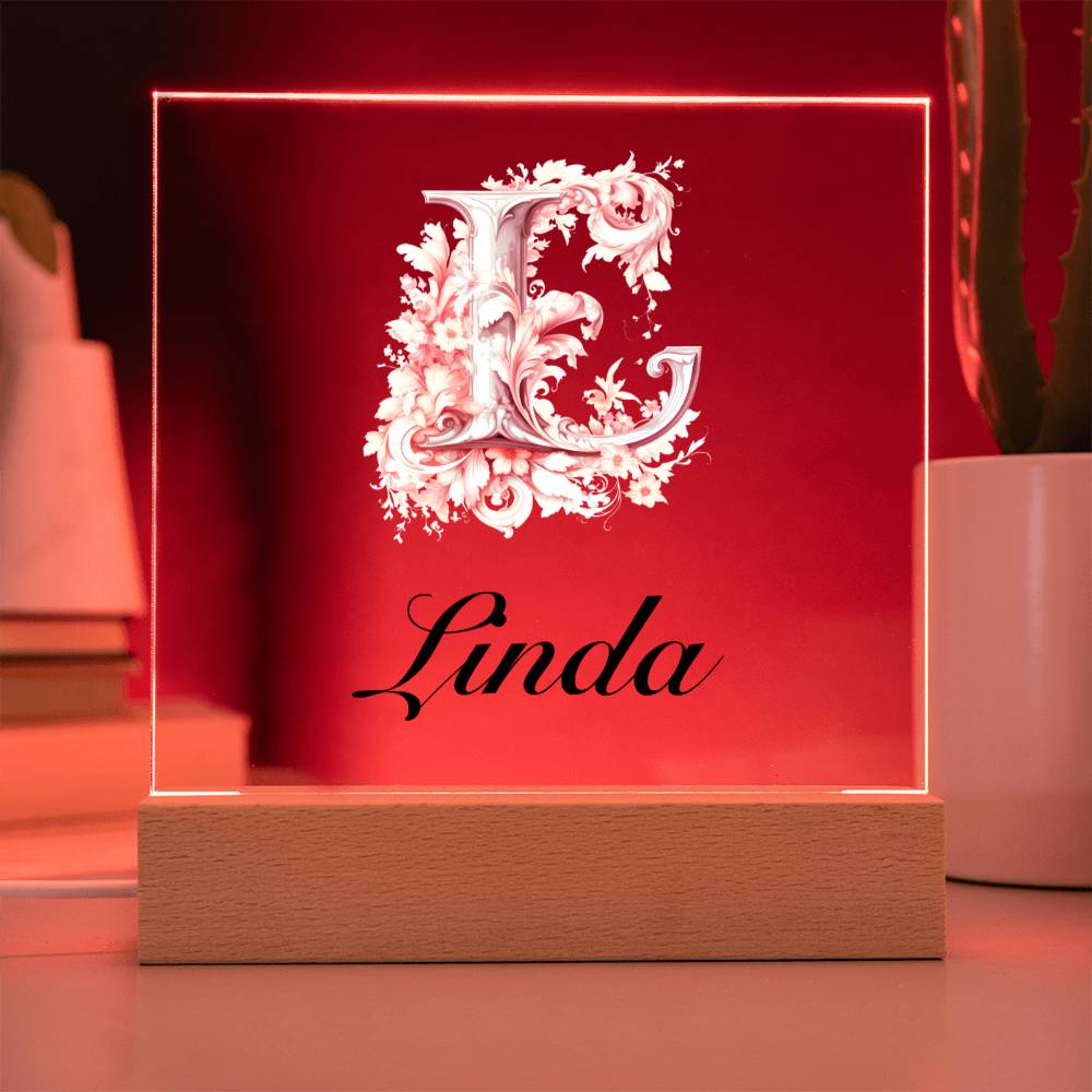 Linda 01 - Square Acrylic Plaque