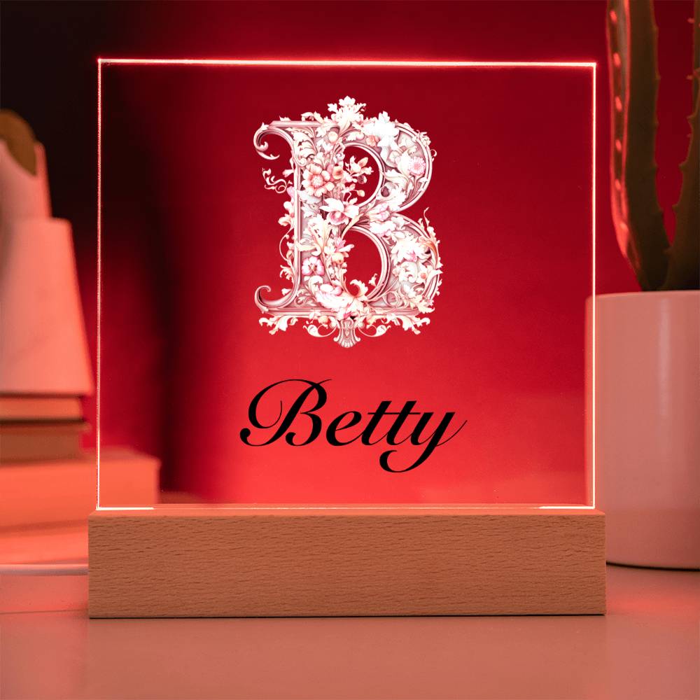 Betty 01 - Square Acrylic Plaque