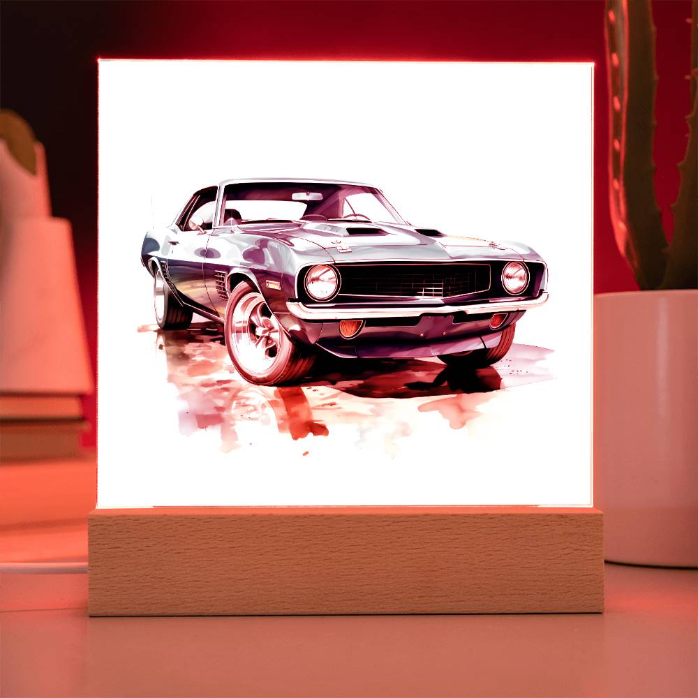 Muscle Car 12 - Square Acrylic Plaque