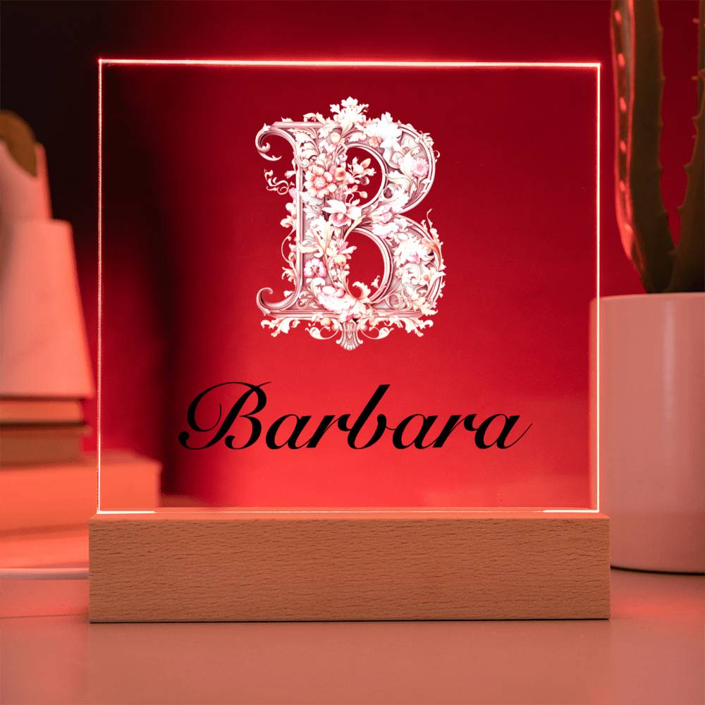 Barbara 01 - Square Acrylic Plaque