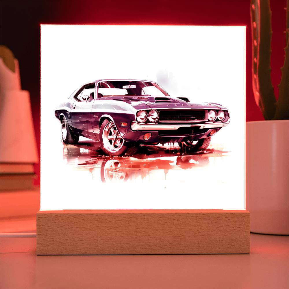 Muscle Car 02 - Square Acrylic Plaque