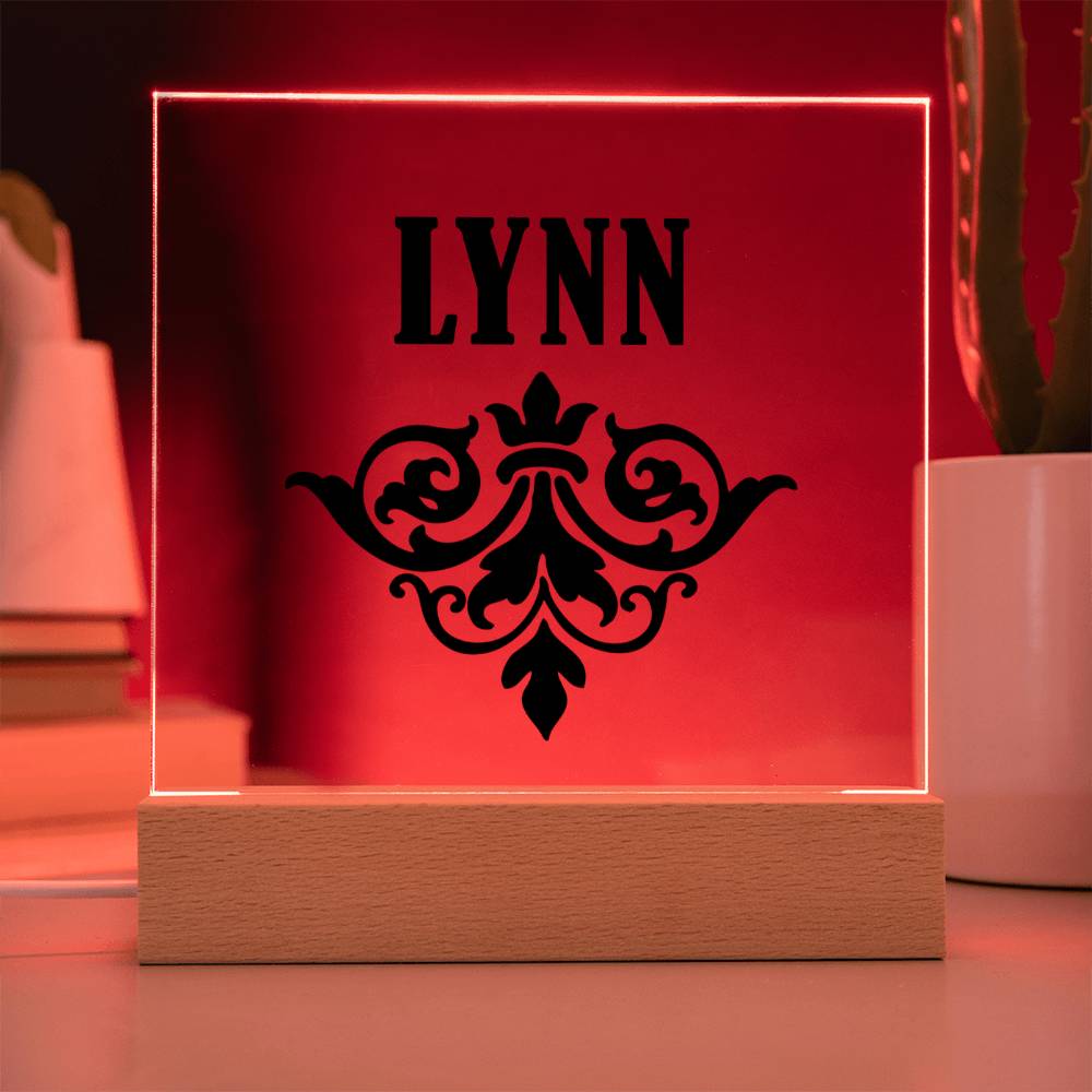 Lynn v01 - Square Acrylic Plaque