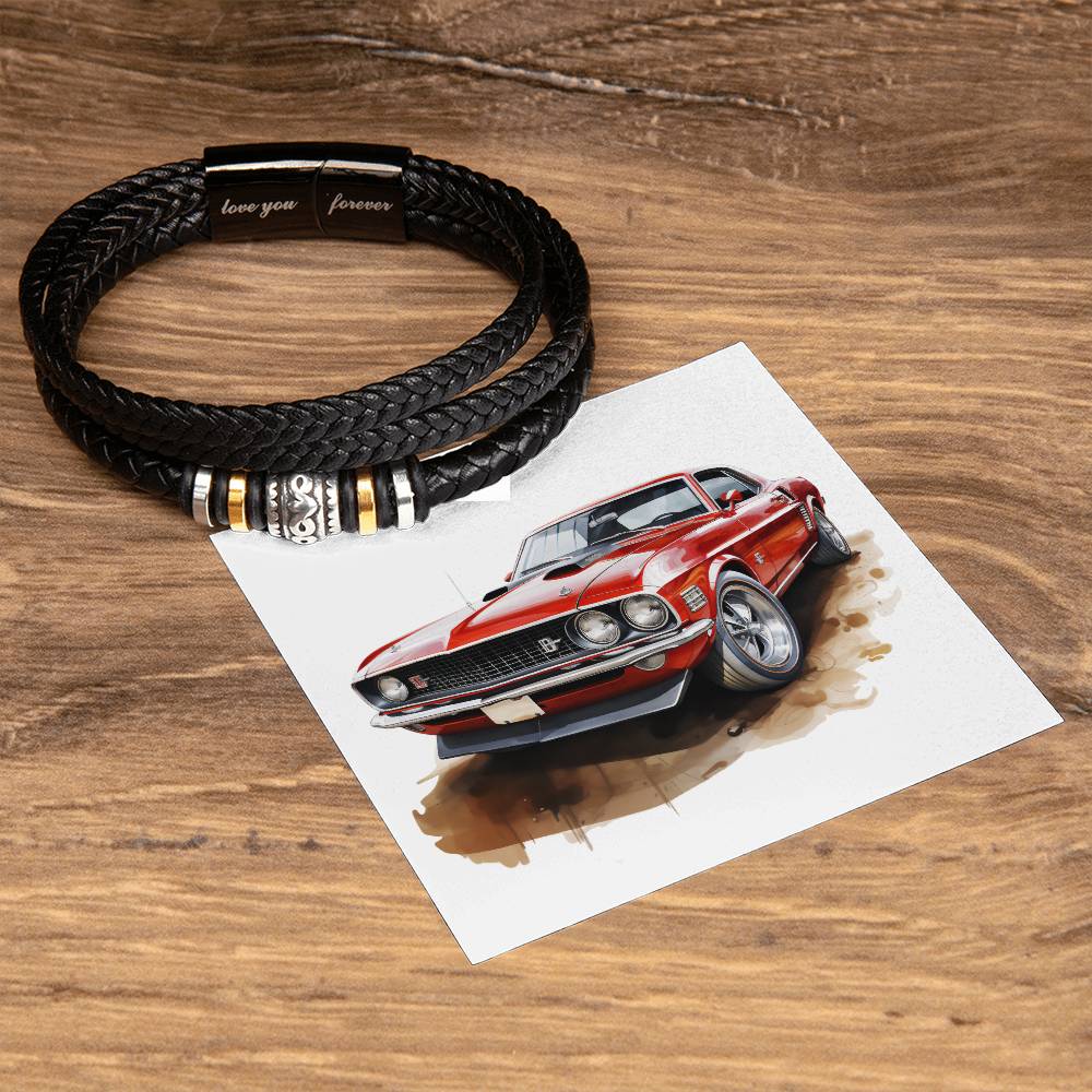 Muscle Car 07 - Men's "Love You Forever" Bracelet