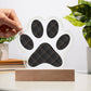 Abstract Luxury Pattern 007 - Paw Print Acrylic Plaque