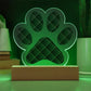Abstract Luxury Pattern 007 - Paw Print Acrylic Plaque