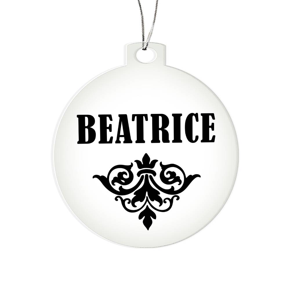 Beatrice v01 - Acrylic Ornament