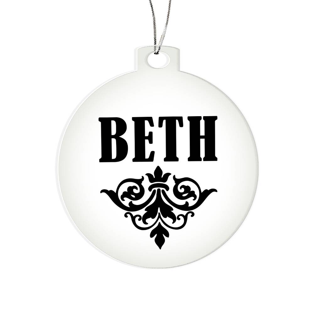 Beth v01 - Acrylic Ornament