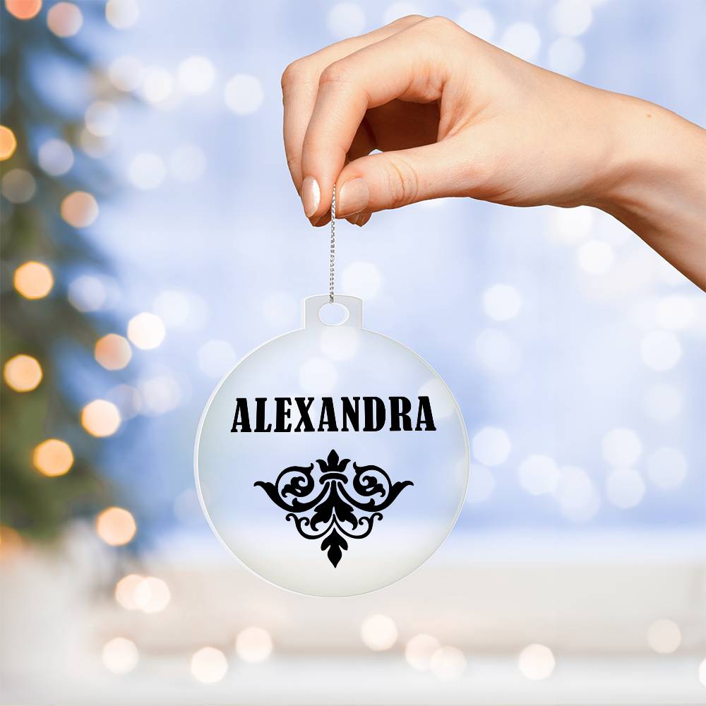 Alexandra v01 - Acrylic Ornament