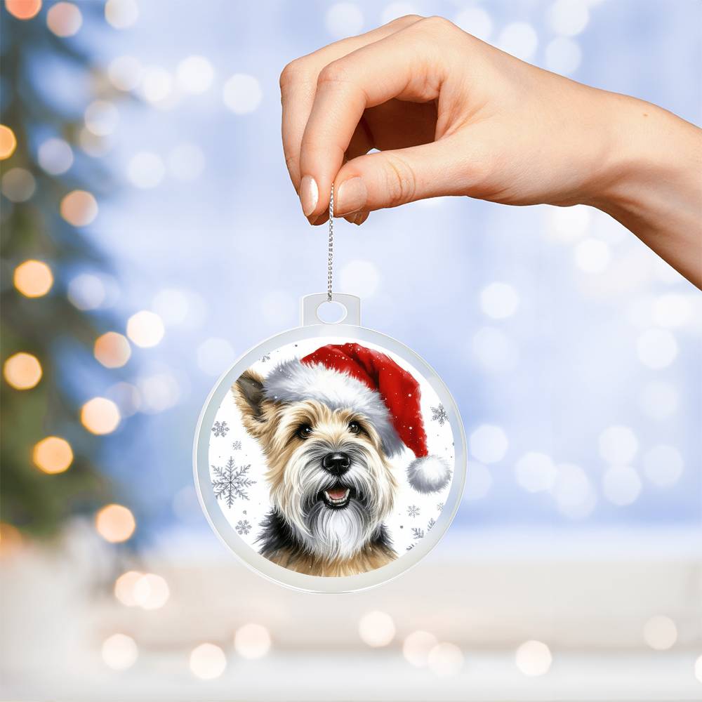 Christmas Dog - Glen of Imaal Terrier - Acrylic Ornament