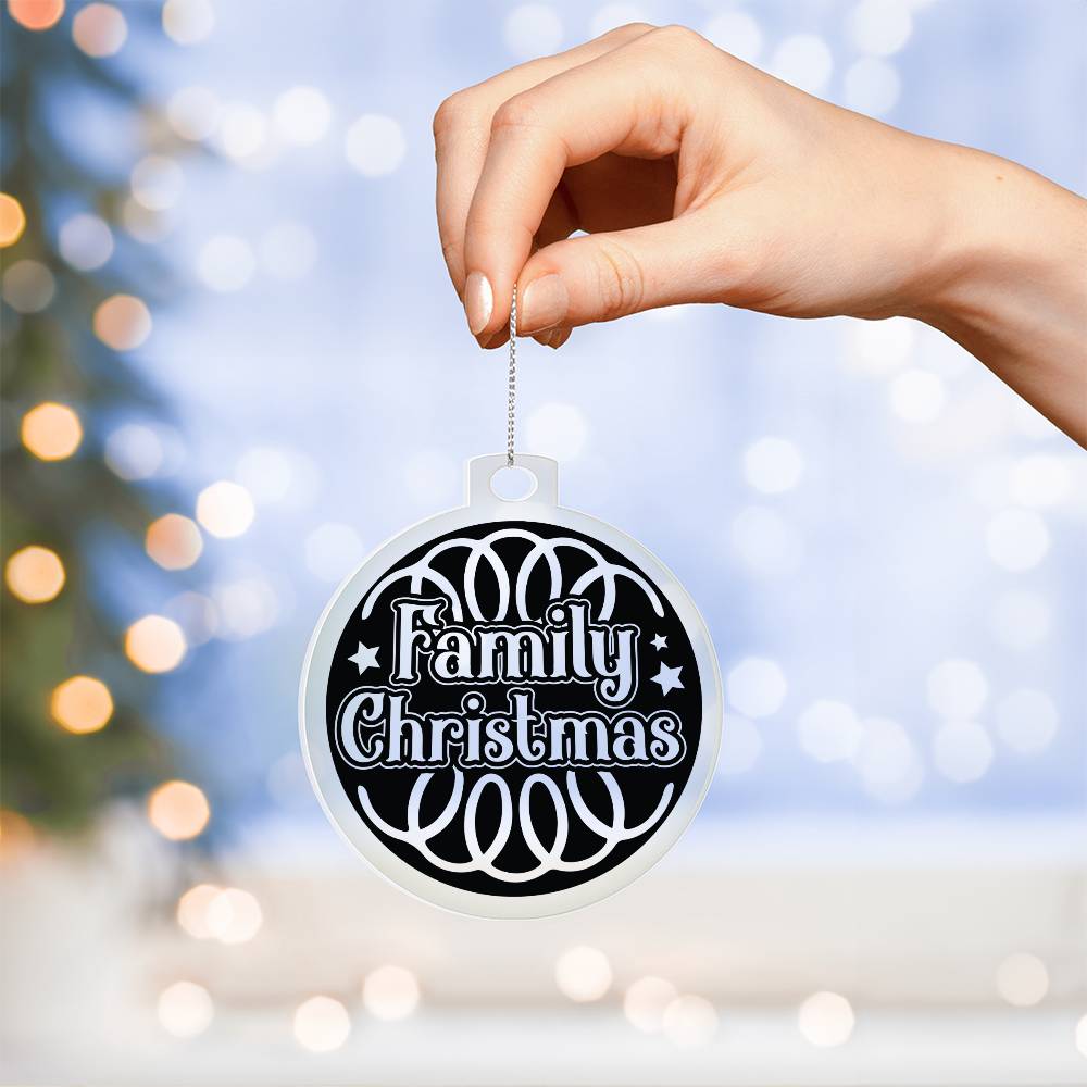 Family Christmas 004 - Acrylic Ornament
