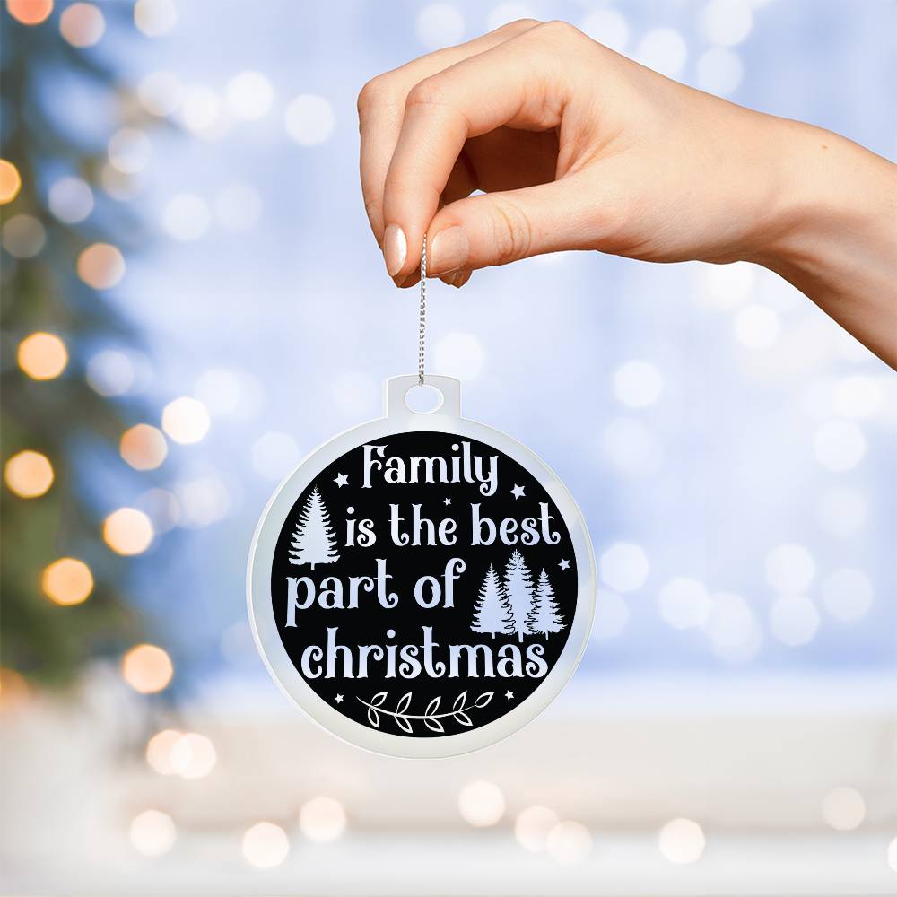 Family Christmas 007 - Acrylic Ornament