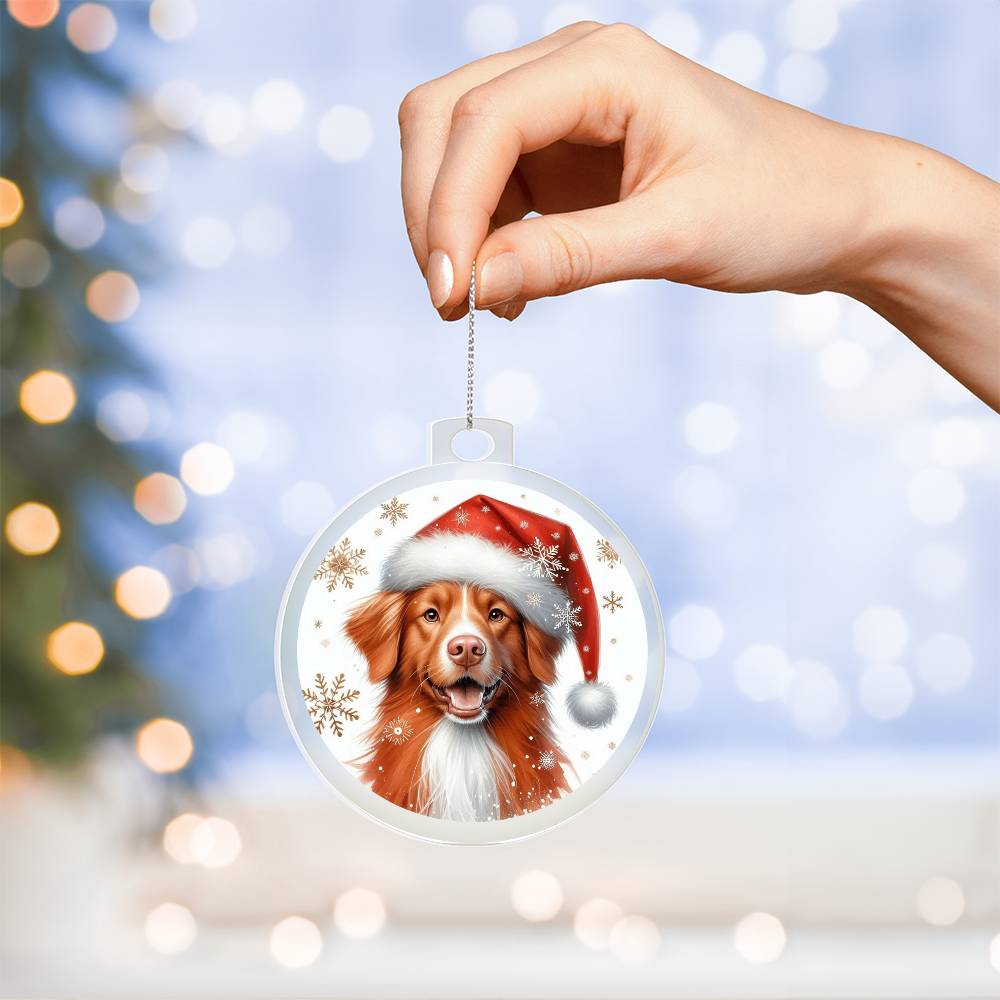 Christmas Dog - Nova Scotia Duck Tolling Retriever - Acrylic Ornament