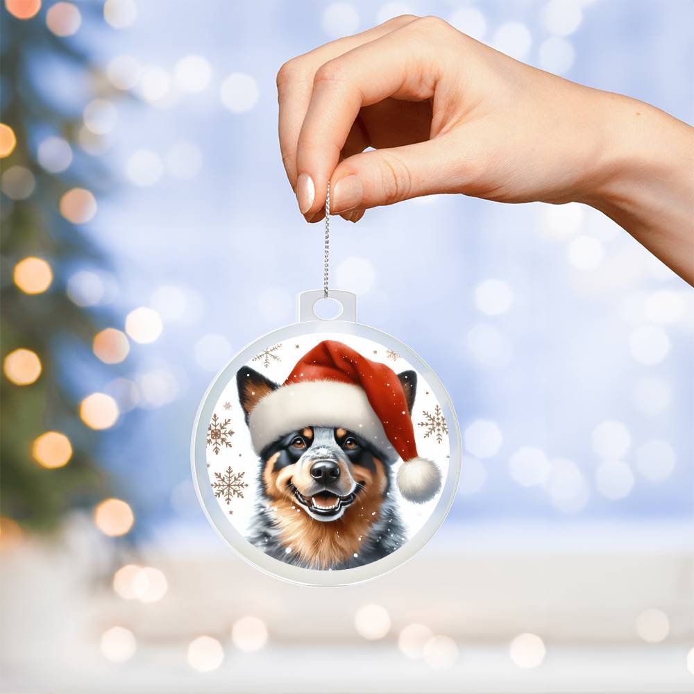 Christmas Dog - Australian Cattle Dog - Acrylic Ornament