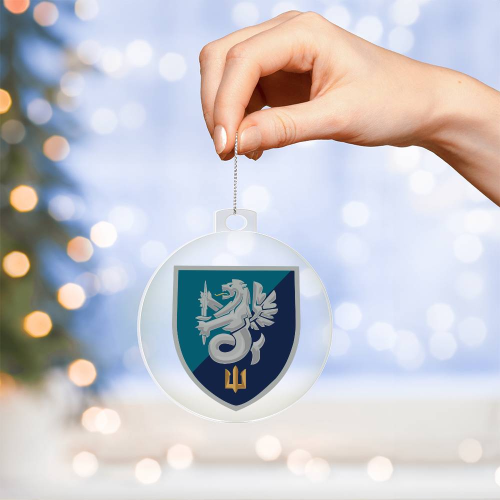 37th Marine Brigade (Ukraine) - Acrylic Ornament
