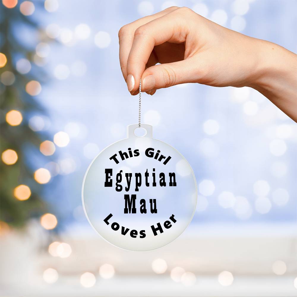 Egyptian Mau - Acrylic Ornament