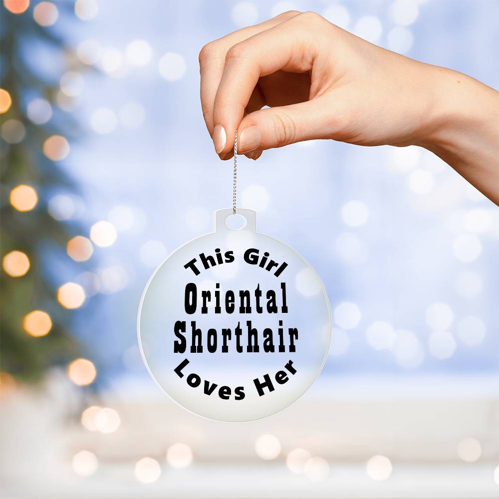 Oriental Shorthair - Acrylic Ornament