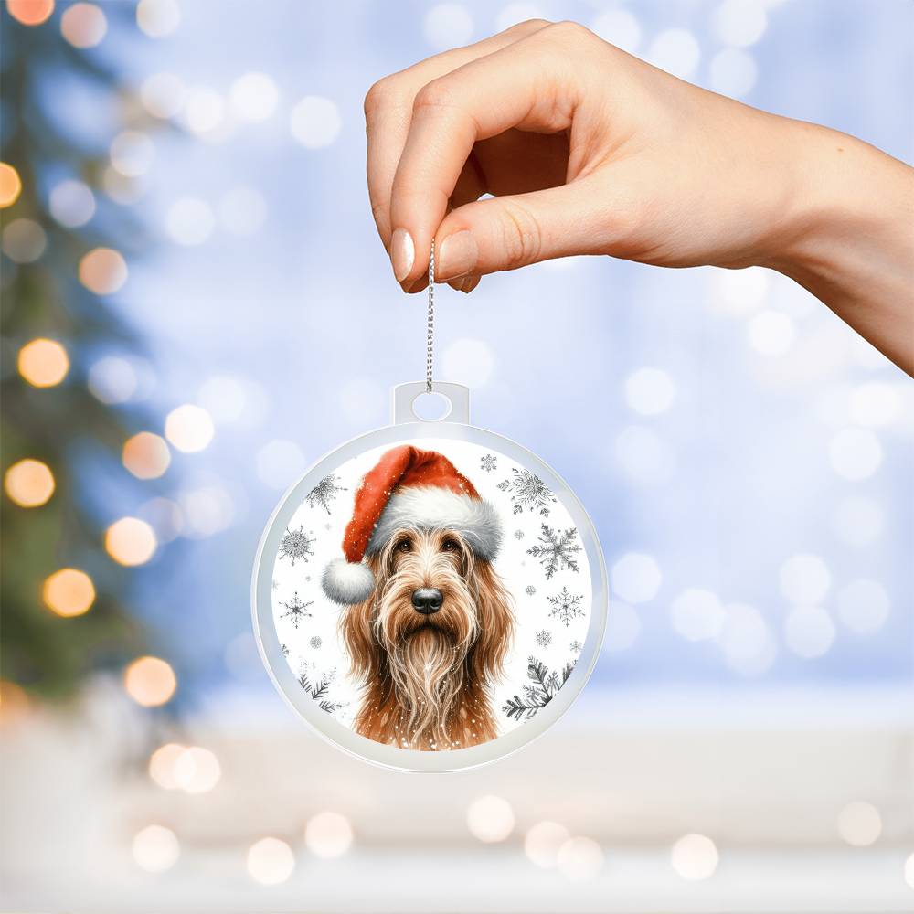 Christmas Dog - Spinone Italiano - Acrylic Ornament