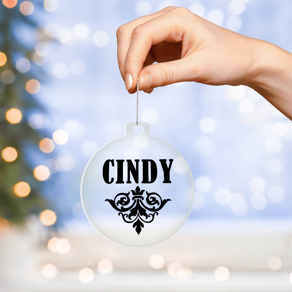 Cindy v01 - Acrylic Ornament