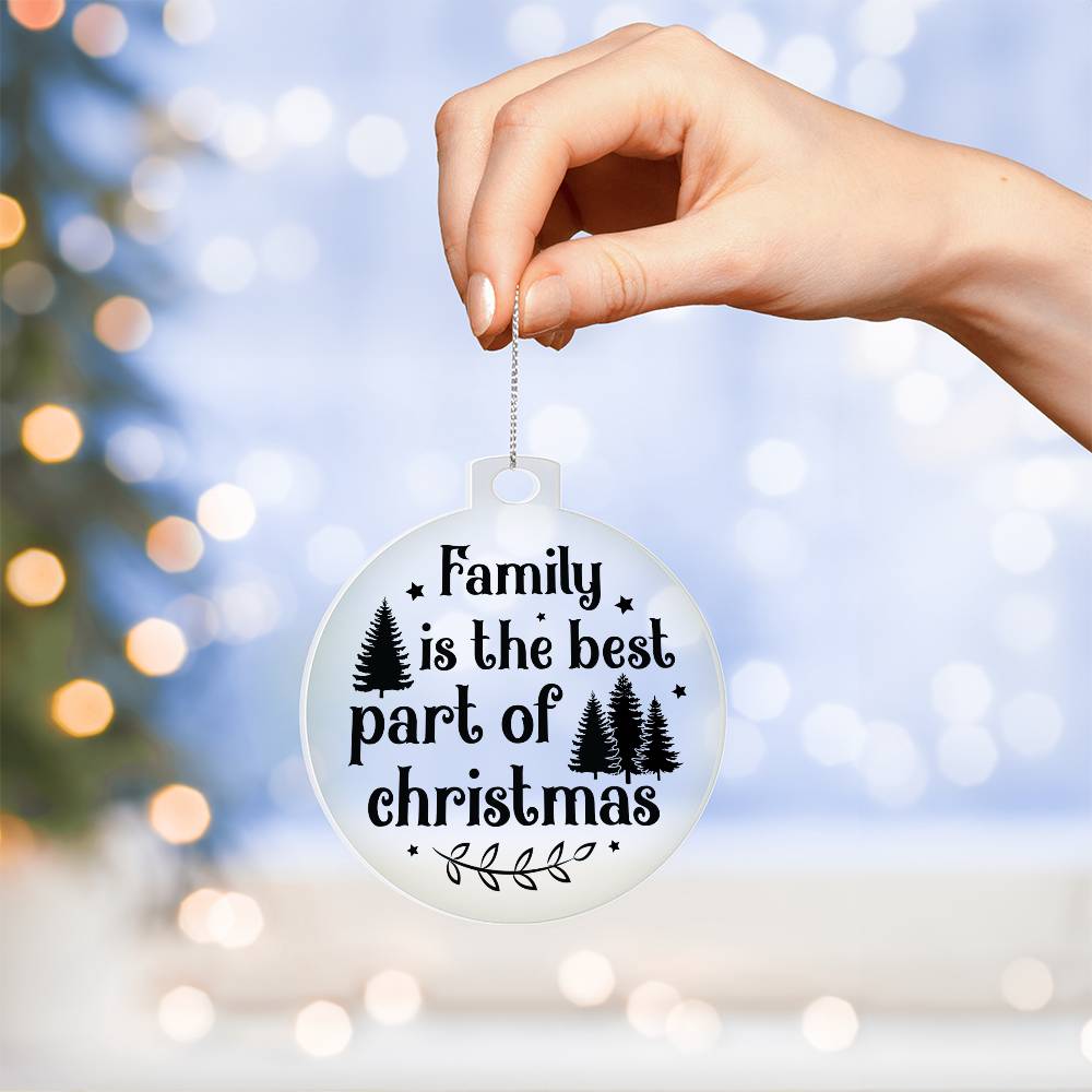 Family Christmas 008 - Acrylic Ornament