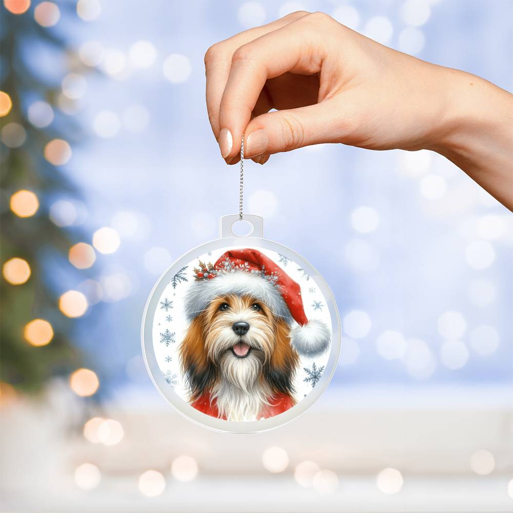 Christmas Dog - Petit Basset Griffon Vendeen - Acrylic Ornament