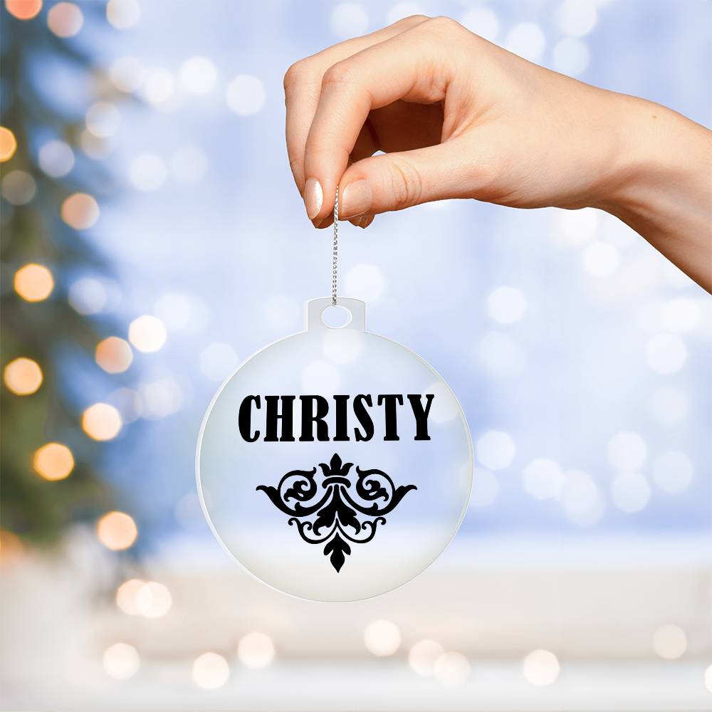 Christy v01 - Acrylic Ornament