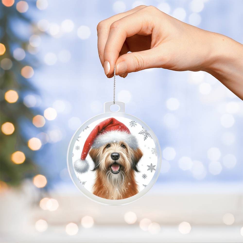 Christmas Dog - Otterhound - Acrylic Ornament