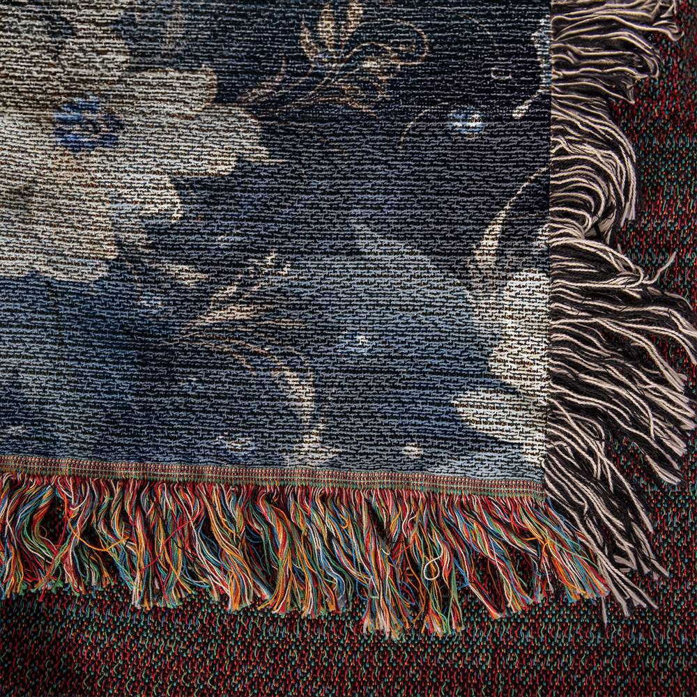 Nocturnal Bloom 04 - 50" x 60" Heirloom Woven Blanket