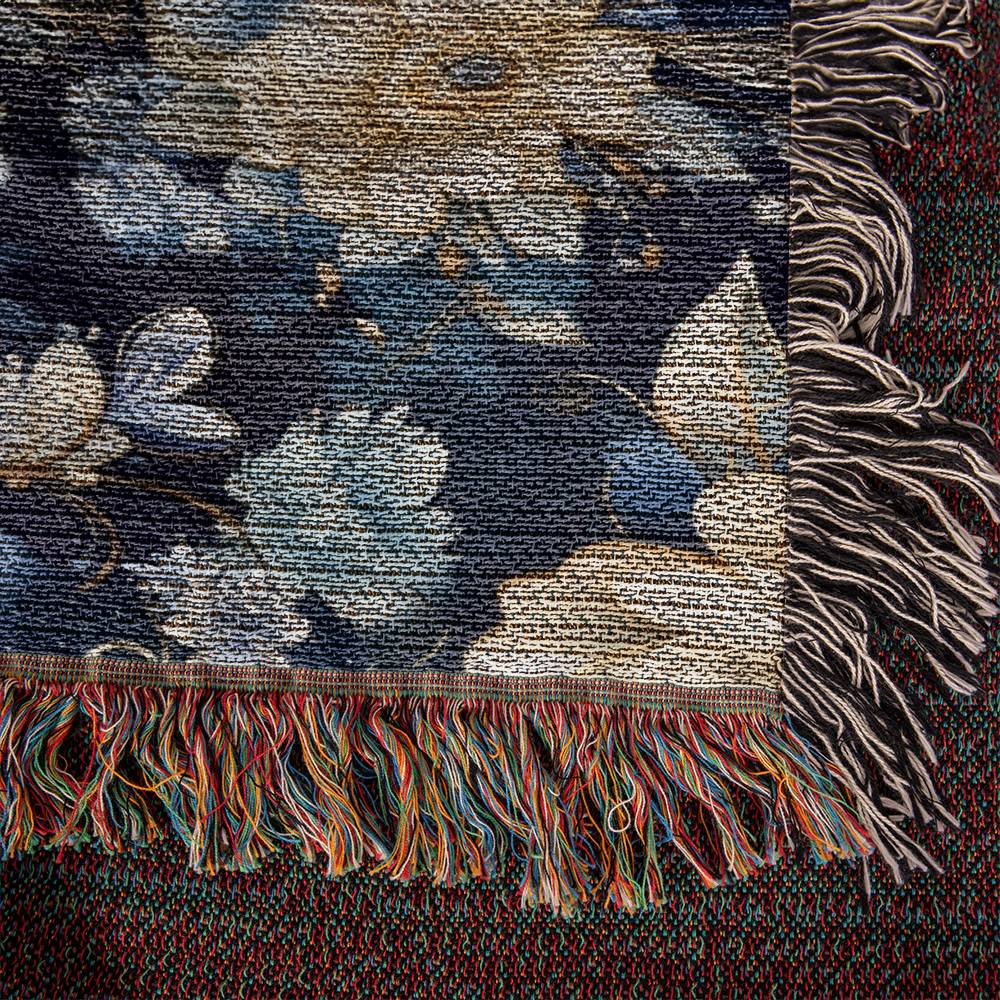 Nocturnal Bloom 01 - 50" x 60" Heirloom Woven Blanket