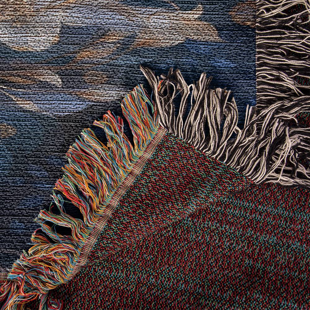 Nocturnal Bloom 05 - 50" x 60" Heirloom Woven Blanket