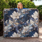Nocturnal Bloom 05 - 60" x 50" Heirloom Woven Blanket