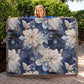 Nocturnal Bloom 09 - 60" x 50" Heirloom Woven Blanket
