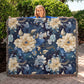 Nocturnal Bloom 01 - 60" x 50" Heirloom Woven Blanket