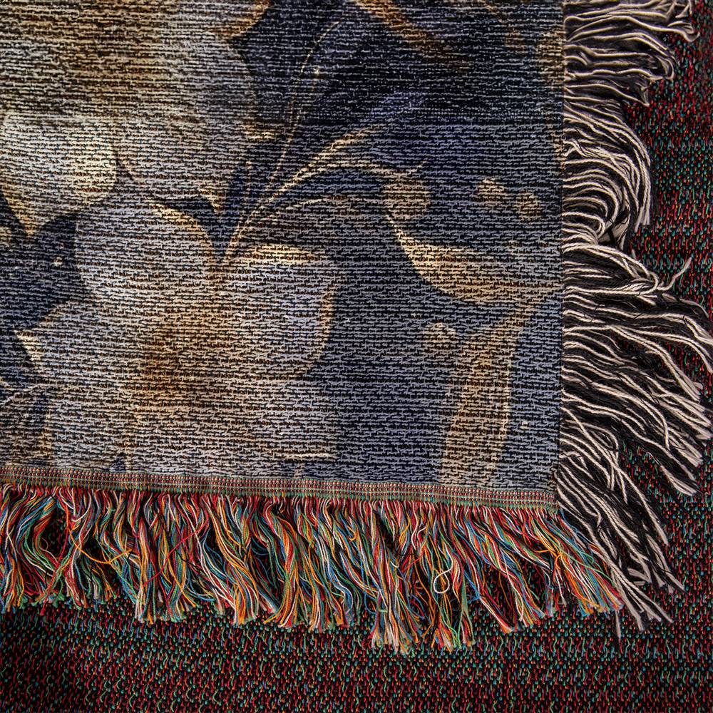 Nocturnal Bloom 10 - 60" x 50" Heirloom Woven Blanket