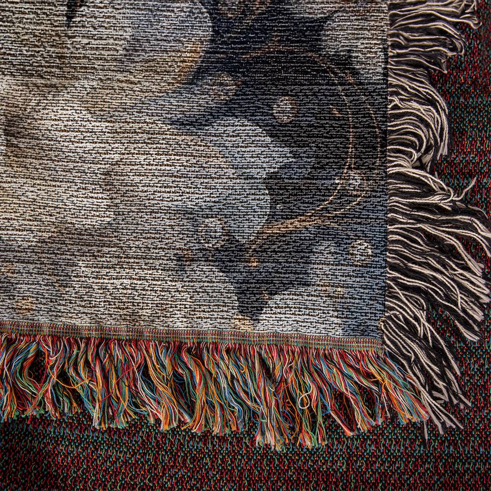 Nocturnal Bloom 02 - 60" x 50" Heirloom Woven Blanket