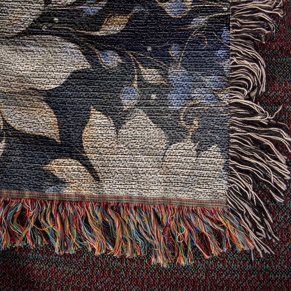 Nocturnal Bloom 08 - 60" x 50" Heirloom Woven Blanket
