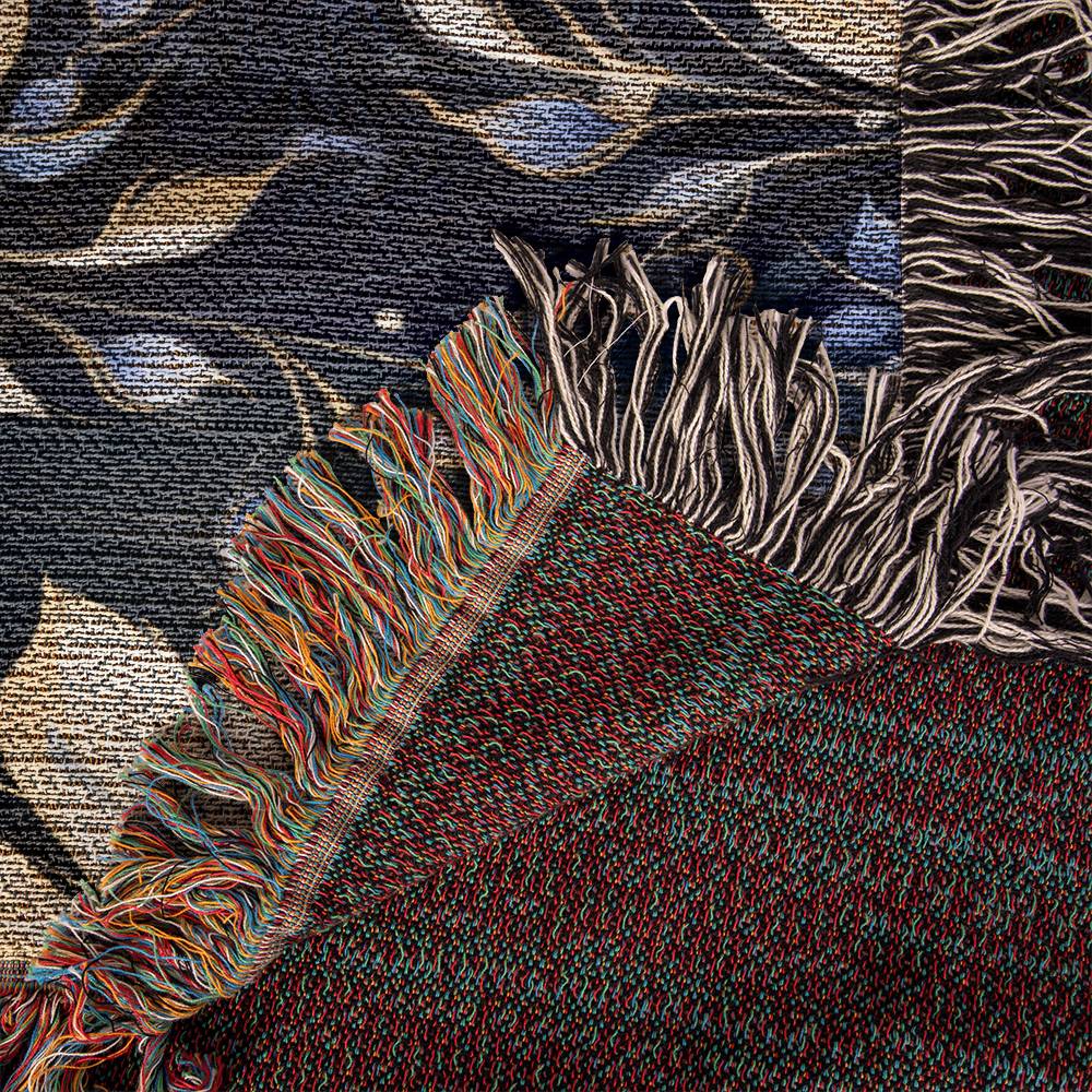 Nocturnal Bloom 08 - 60" x 50" Heirloom Woven Blanket