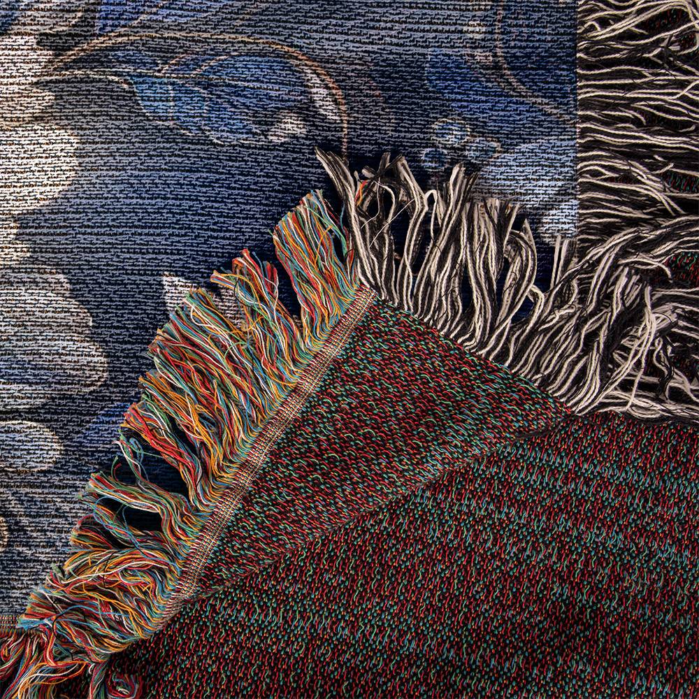 Nocturnal Bloom 09 - 60" x 50" Heirloom Woven Blanket