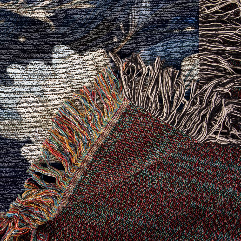 Nocturnal Bloom 11 - 60" x 50" Heirloom Woven Blanket