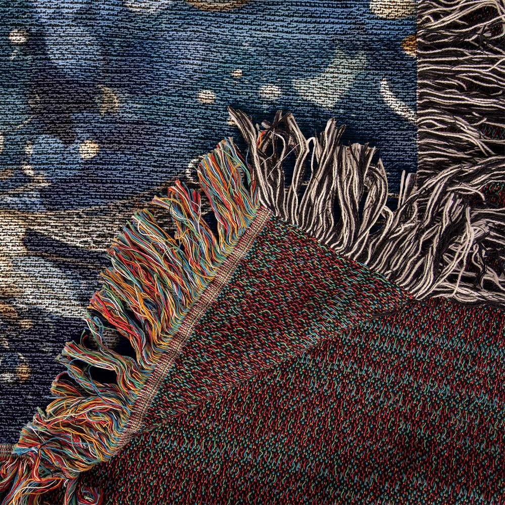 Nocturnal Bloom 01 - 60" x 50" Heirloom Woven Blanket