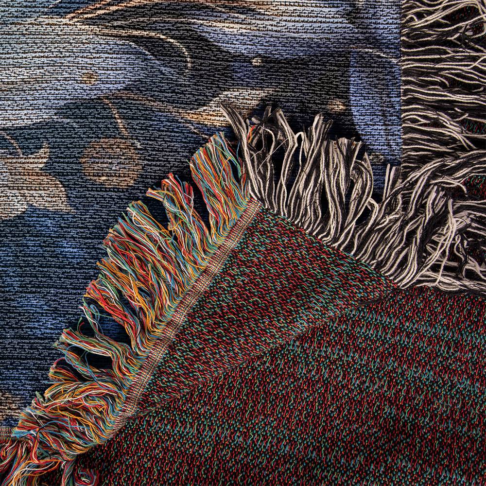 Nocturnal Bloom 05 - 60" x 50" Heirloom Woven Blanket
