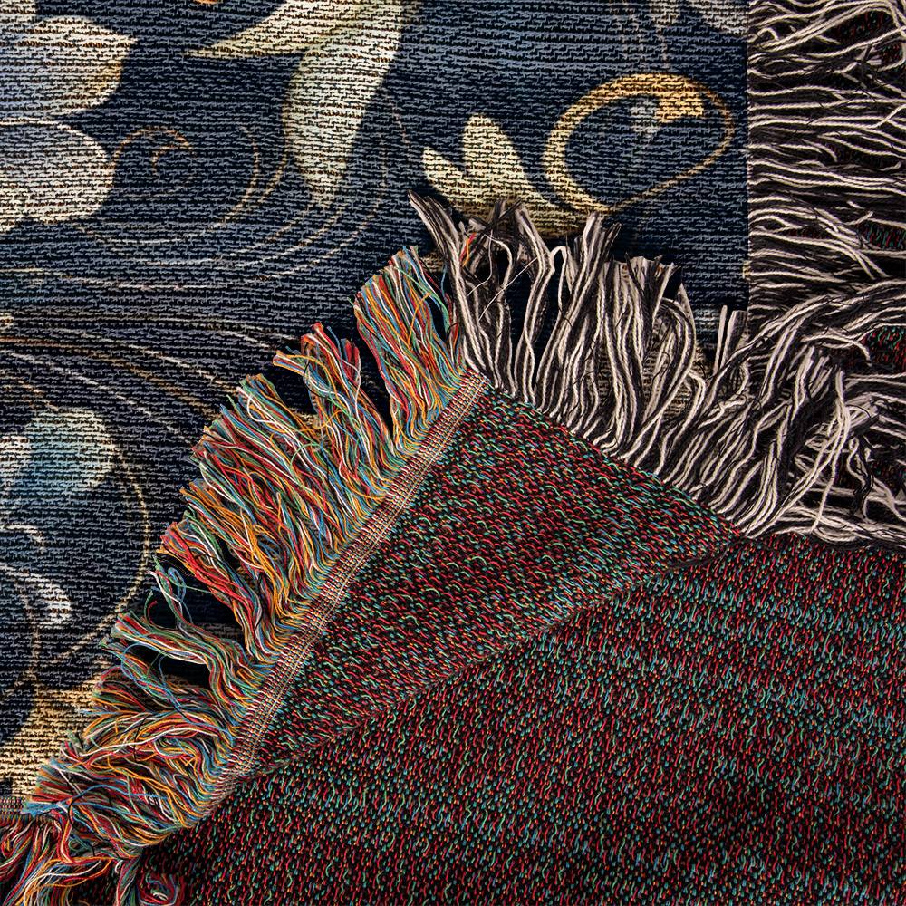 Nocturnal Bloom 06 - 60" x 50" Heirloom Woven Blanket
